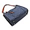 Textured 2-tone Shoulder Bag