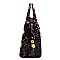 Glossy Flower Leopard 3-in-1 Satchel