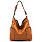 Fashion Side Zip Pocket Shoulder Bag