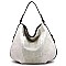 Fashion Laser Cut Printed Shoulder Bag Hobo