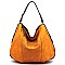 Fashion Laser Cut Printed Shoulder Bag Hobo