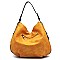 Fashion Laser Cut Printed Shoulder Bag Hobo
