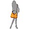 Fashion Laser Cut Printed Shoulder Bag Hobo