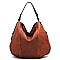 Fashion Laser Cut Printed Shoulder Bag Hobo
