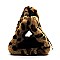Faux Fur Leopard Round Top Handle Tote