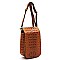 Ostrich Croc Flapover Crossbody Bag Cell Phone Purse