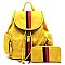 Multi Stripe Drawstring 2-in-1 Backpack