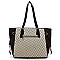 Monogrammed Color-block Shopper Handbags