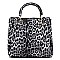 Leopard Top Handle Satchel