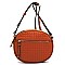 Quilted Oval Crossbody Bag