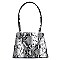 Python Snake Skin Envelope Flap Tote