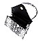 Python Snake Skin Envelope Flap Tote