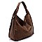 Rhinestone Suede Shoulder Bag