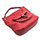 Fashion Ring Front Pocket Shoulder Bag Hobo