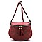 Tassel Zipper Crossbody Bag