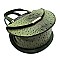Ostrich Croc Round Satchel