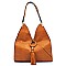Fashion Weaved Ring Tassel Shoulder Bag Hobo