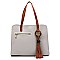 Fashion Amber Ring Tassel Satchel