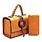 Multi Striped D-Ring 2-in-1 Boxy Satche