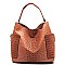Ostrich Croc 2-in-1 Shoulder Bag Hobo