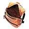 Ostrich Embossed Multi-Pocket Backpack Wallet SET MH-MC0056W