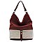 Rhinestone Colorblock Shoulder Bag