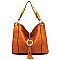 Fashion Ring Tassel Shoulder Bag Hobo