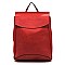 Braided Whipstitch Convertible Backpack Satchel