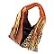 Leopard Colorblock Fringe 2-in-1 Hobo