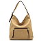 Front Zip Pocket Shoulder Bag Hobo
