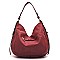 Braided Ring Fringe Shoulder Bag Hobo