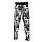 Michelle Obama MAGAZINE COLLAGE PRINT LEGGINGS