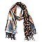 LEOPARD AND PYTHON PRINT FASHION SCARF