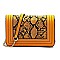 Python Snake Skin Flap Crossbody Bag