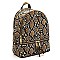 Python Snake Skin Zipper Backpack