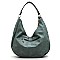 Fashion Whipstitch Shoulder Bag Hobo