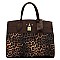 Leopard Padlock Satchel