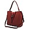 Braided Ring Multi Compartment Satchel