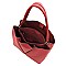 Braided Ring Multi Compartment Satchel