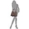 Twist Lock Multi Compartment 2-in-1 Satchel