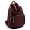 Fashion 2-in-1 Backpack & Fur Clutch