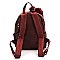 Fashion 2-in-1 Backpack & Fur Clutch