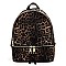 Leopard Zipper Backpack