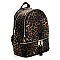 Leopard Zipper Backpack