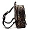 Leopard Zipper Backpack