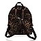 Leopard Zipper Backpack