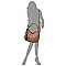 Laser Cut Printed Shoulder Bag Hobo