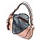 Laser Cut Printed Shoulder Bag Hobo