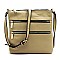 Multi Zip Pocket Crossbody Bag