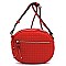 Quilted Oval Crossbody Bag